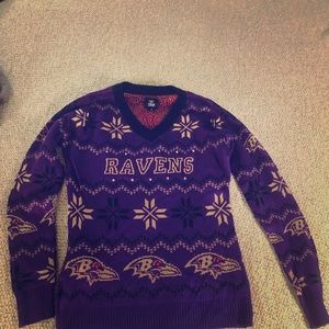 Licensed Ravens light up Christmas sweater